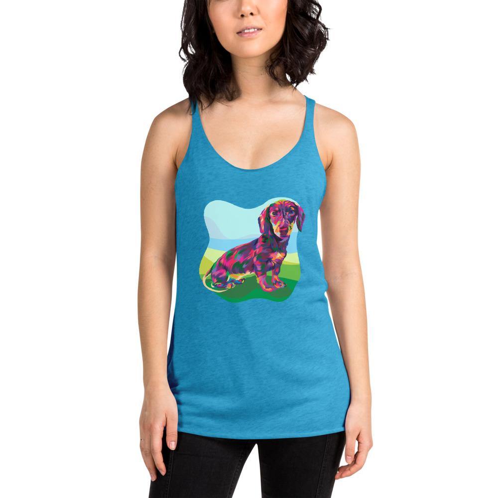 Dachshund Dog Racerback Tank Top