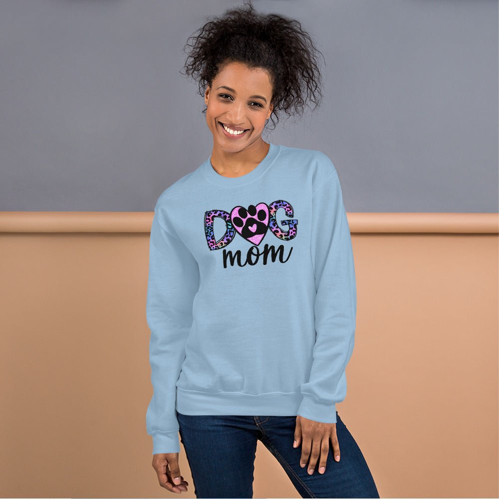 Dog Mom Leopard Paw Sweatshirt