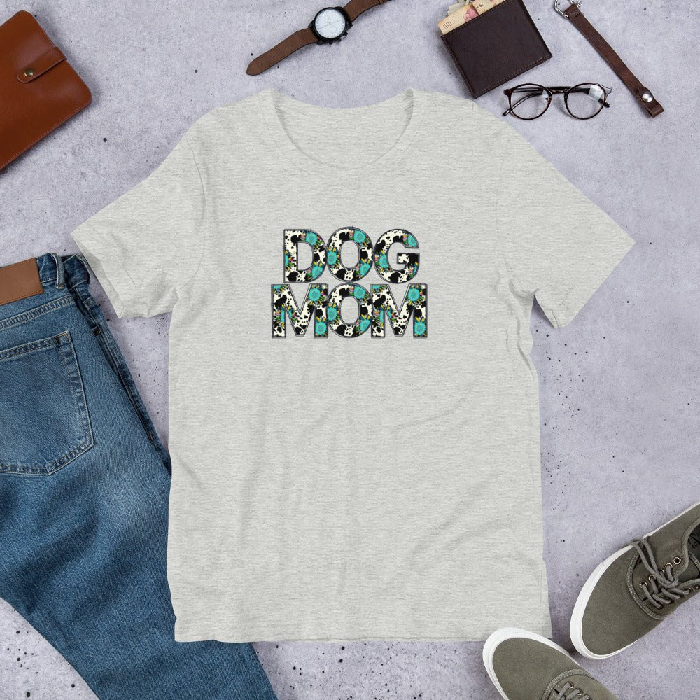 Dog Mom Teal Sunflower T-Shirt