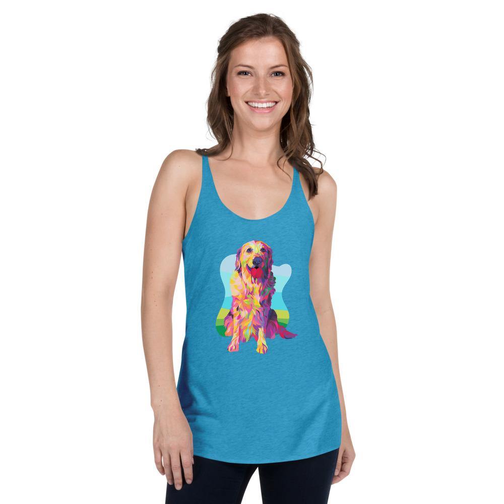Golden Retriever Racerback Tank Top