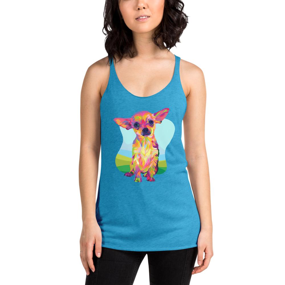 Tan Chihuahua Racerback Tank Top