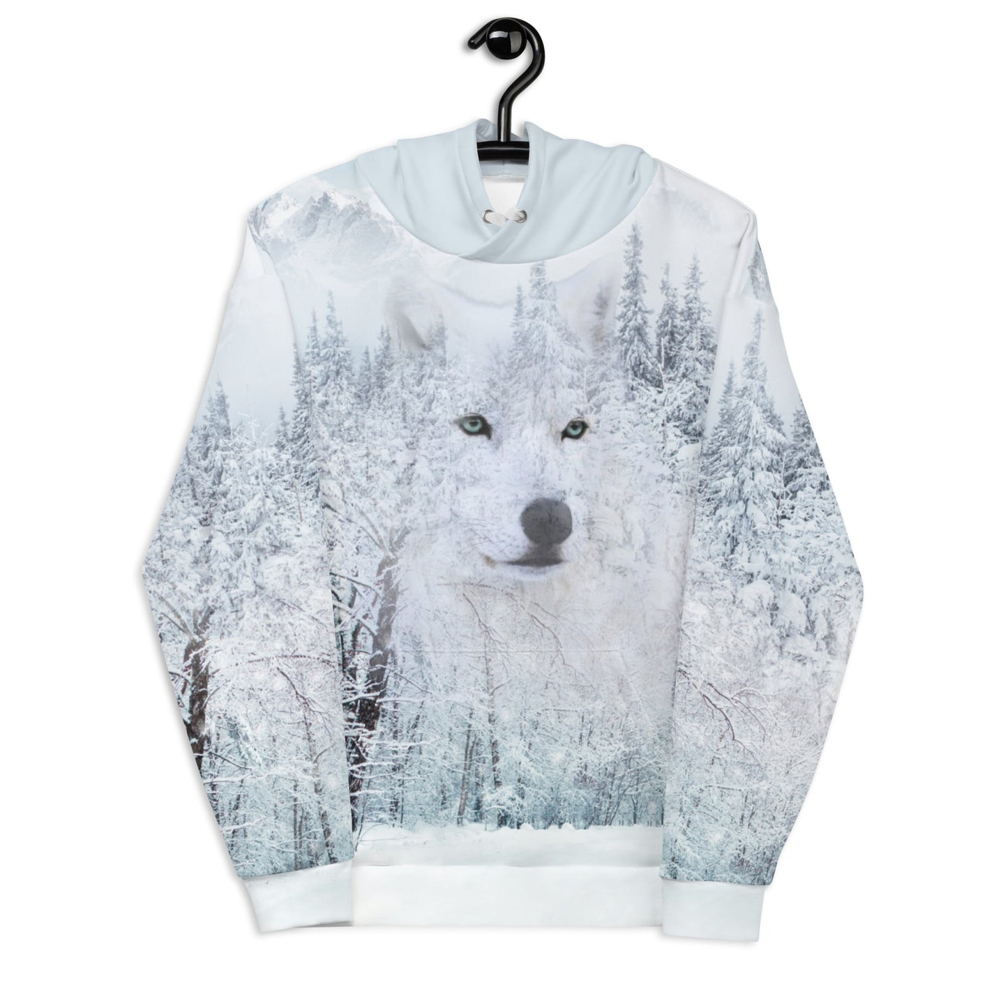 Women's White Wolf Hoodie