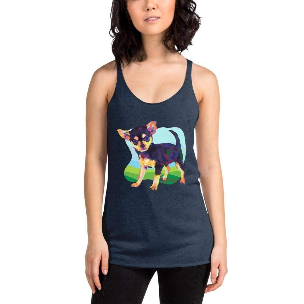 Black and Tan Chihuahua Racerback Tank Top