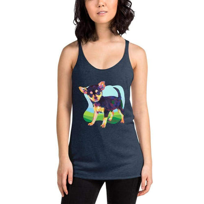 Black and Tan Chihuahua Racerback Tank Top