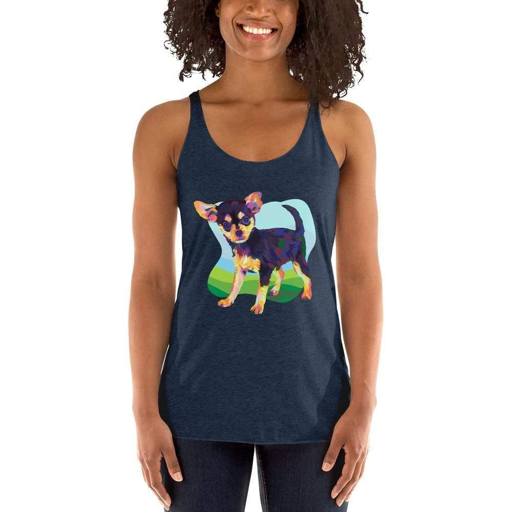 Black and Tan Chihuahua Racerback Tank Top