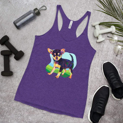 Black and Tan Chihuahua Racerback Tank Top