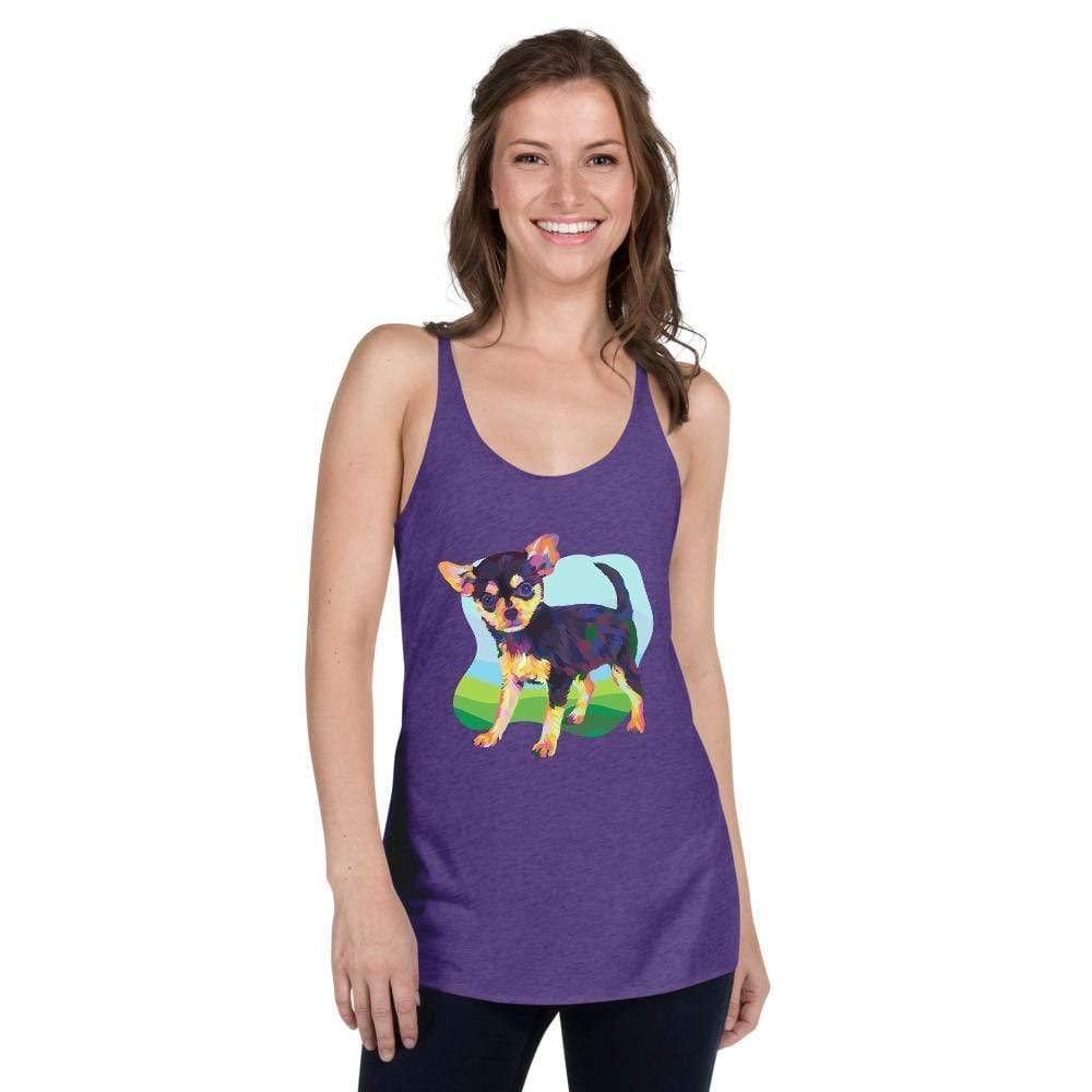 Black and Tan Chihuahua Racerback Tank Top
