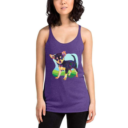 Black and Tan Chihuahua Racerback Tank Top