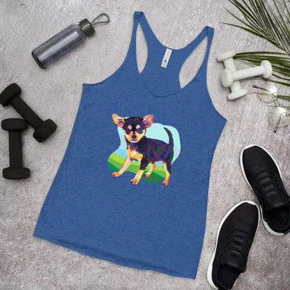 Black and Tan Chihuahua Racerback Tank Top