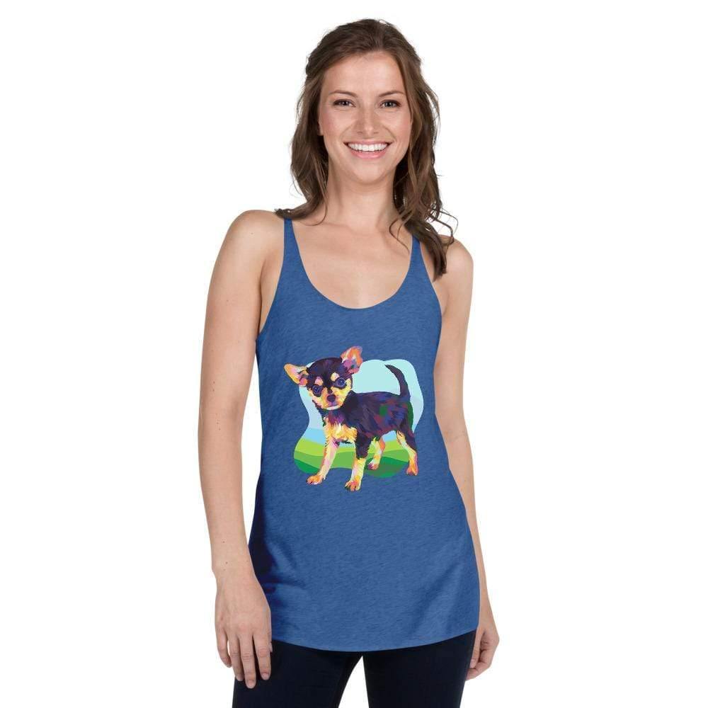 Black and Tan Chihuahua Racerback Tank Top