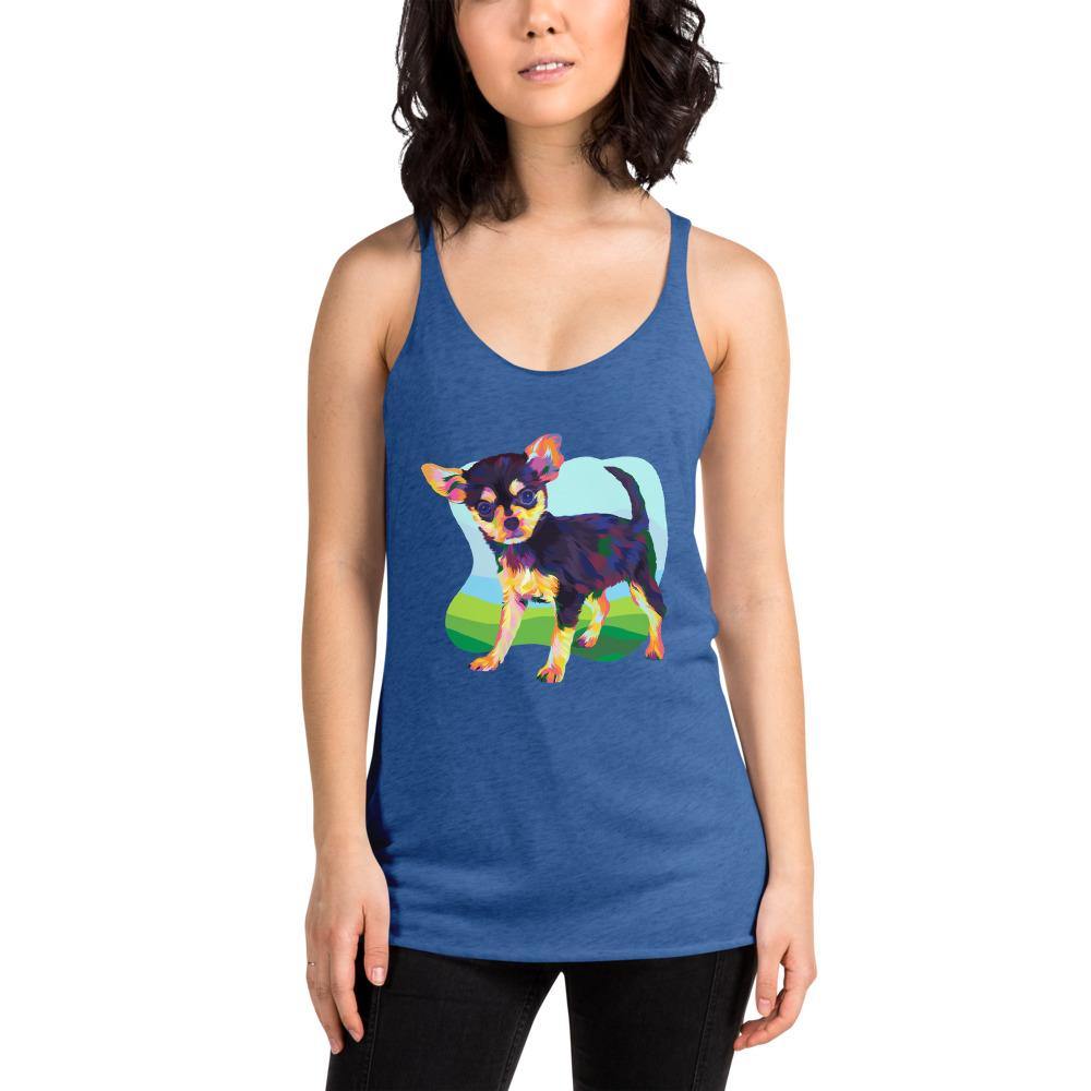 Black and Tan Chihuahua Racerback Tank Top