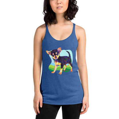 Black and Tan Chihuahua Racerback Tank Top