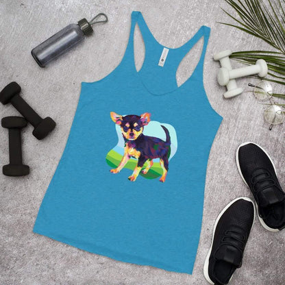 Black and Tan Chihuahua Racerback Tank Top
