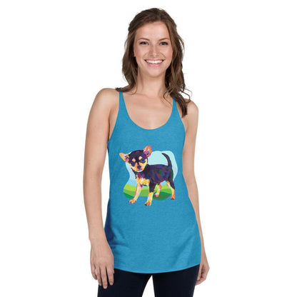 Black and Tan Chihuahua Racerback Tank Top