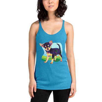 Black and Tan Chihuahua Racerback Tank Top