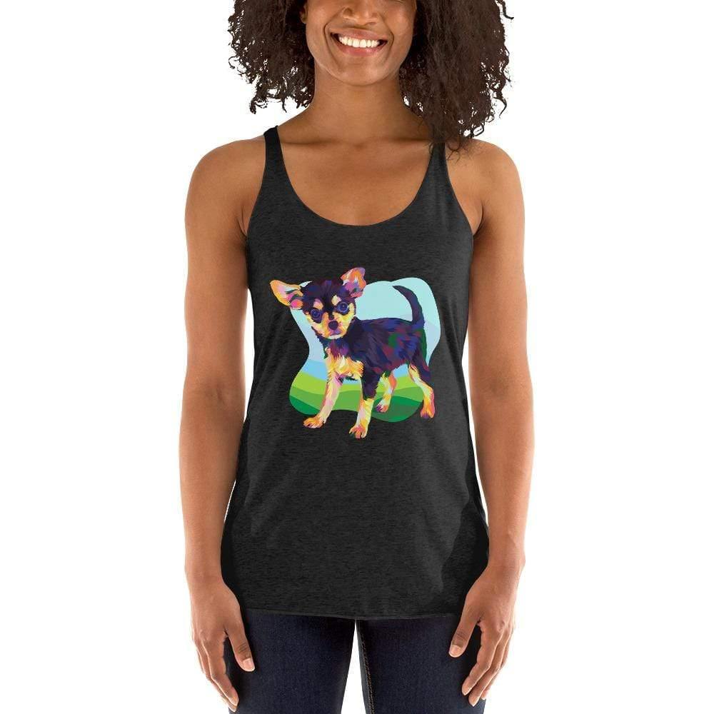 Black and Tan Chihuahua Racerback Tank Top