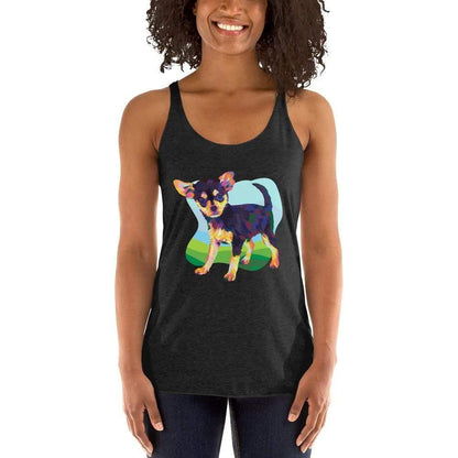 Black and Tan Chihuahua Racerback Tank Top