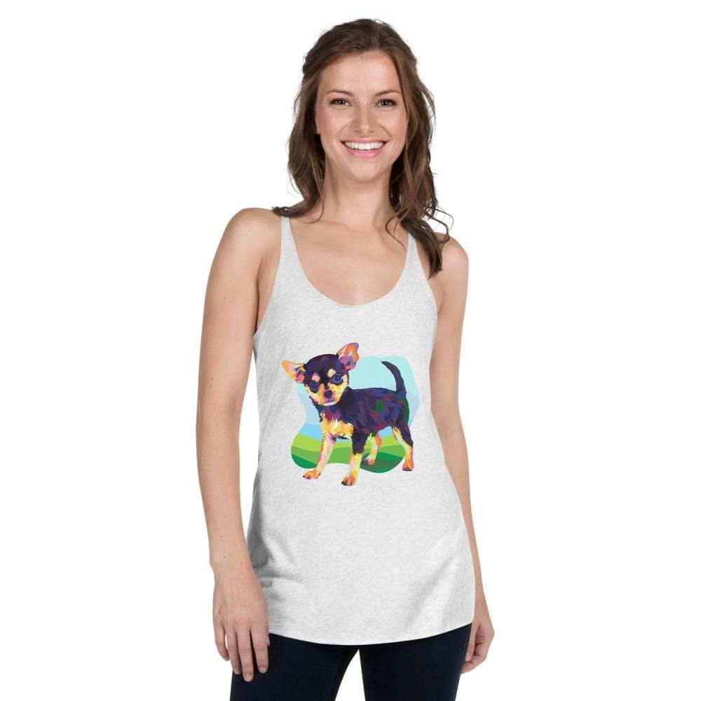 Black and Tan Chihuahua Racerback Tank Top