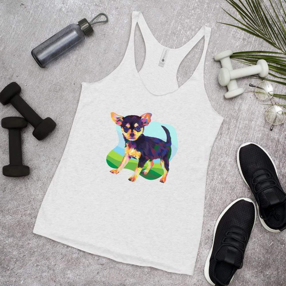Black and Tan Chihuahua Racerback Tank Top