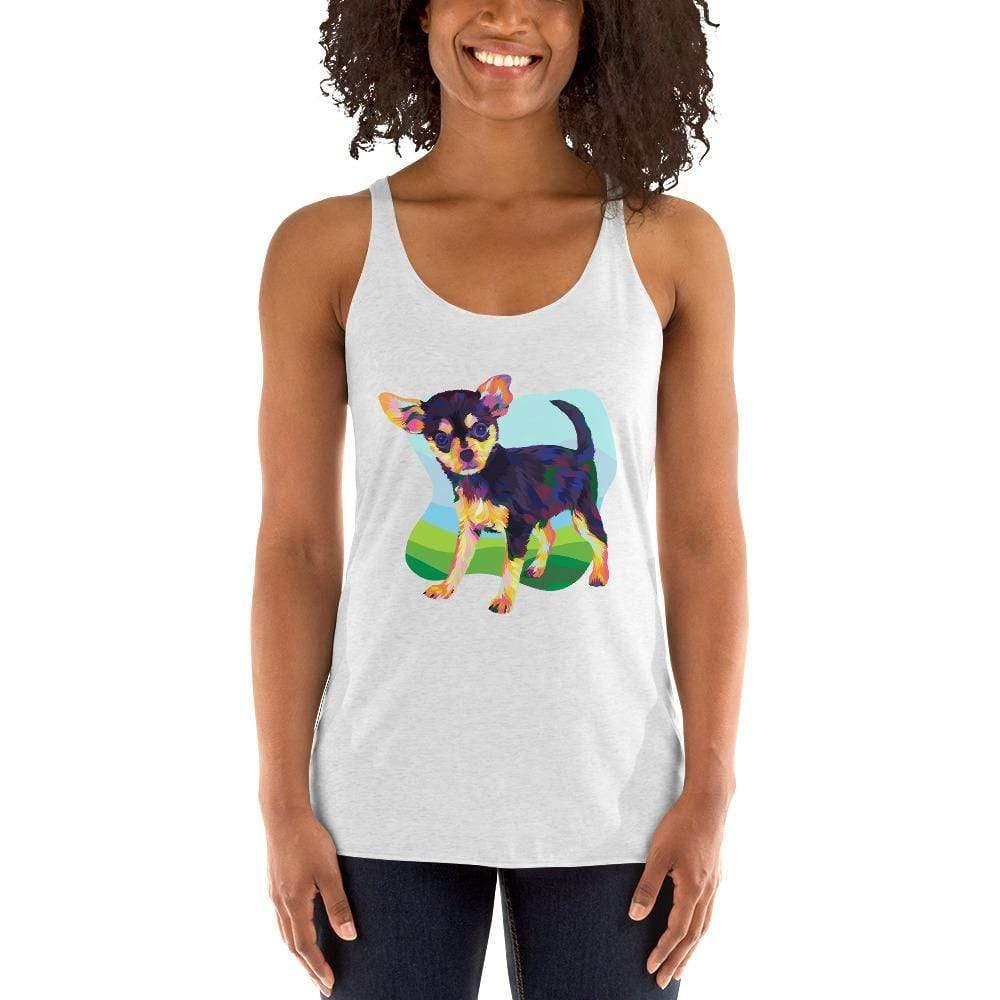 Black and Tan Chihuahua Racerback Tank Top