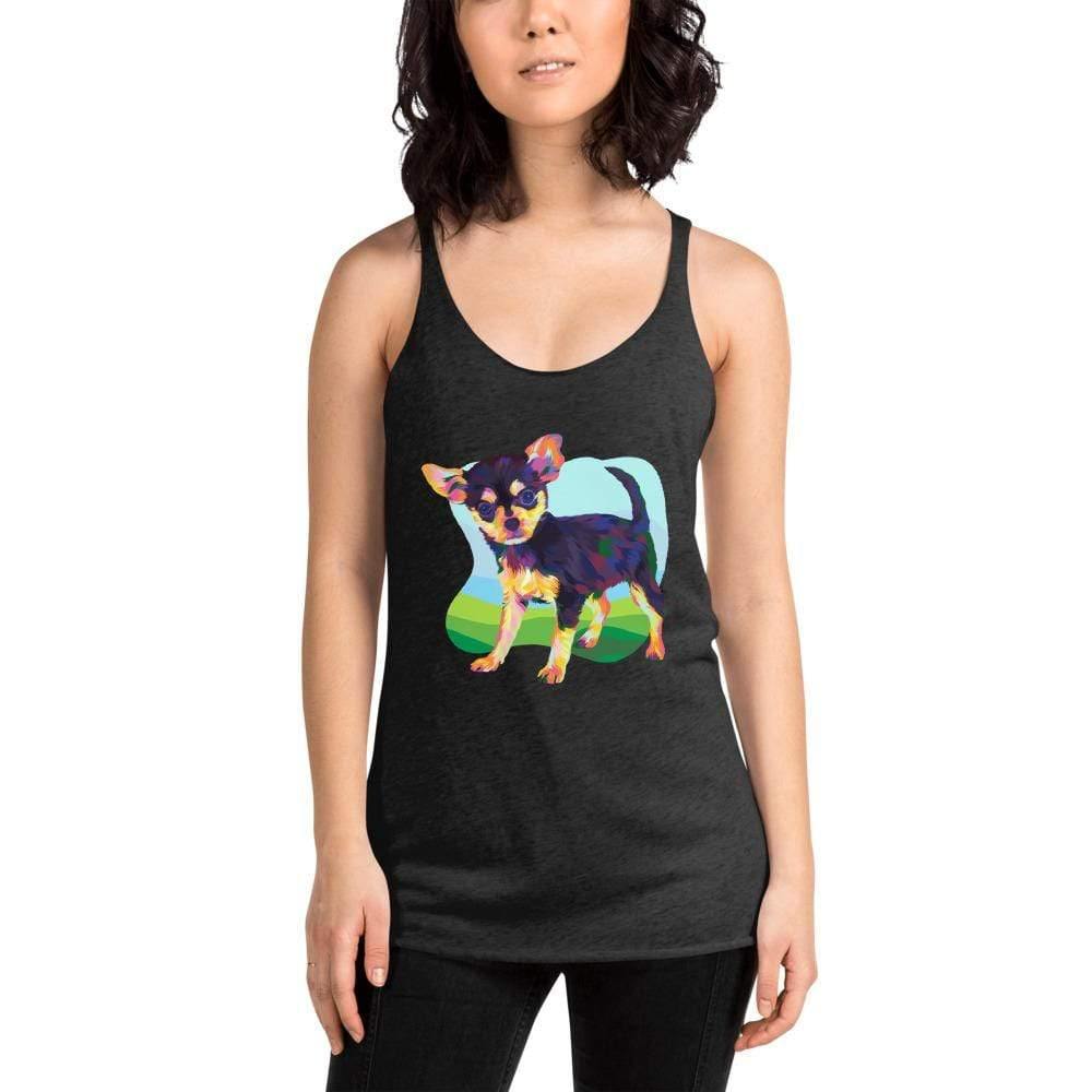 Black and Tan Chihuahua Racerback Tank Top