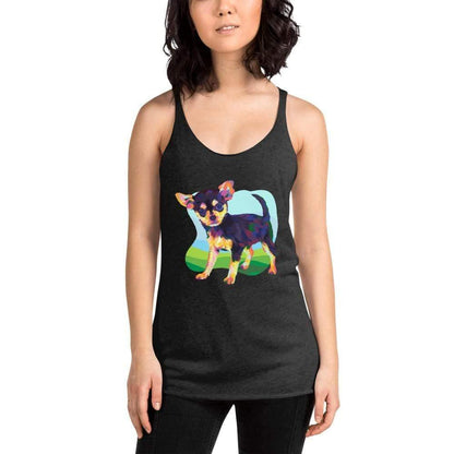 Black and Tan Chihuahua Racerback Tank Top