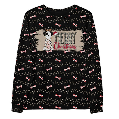Black Merry Christmas Paw Sweatshirt