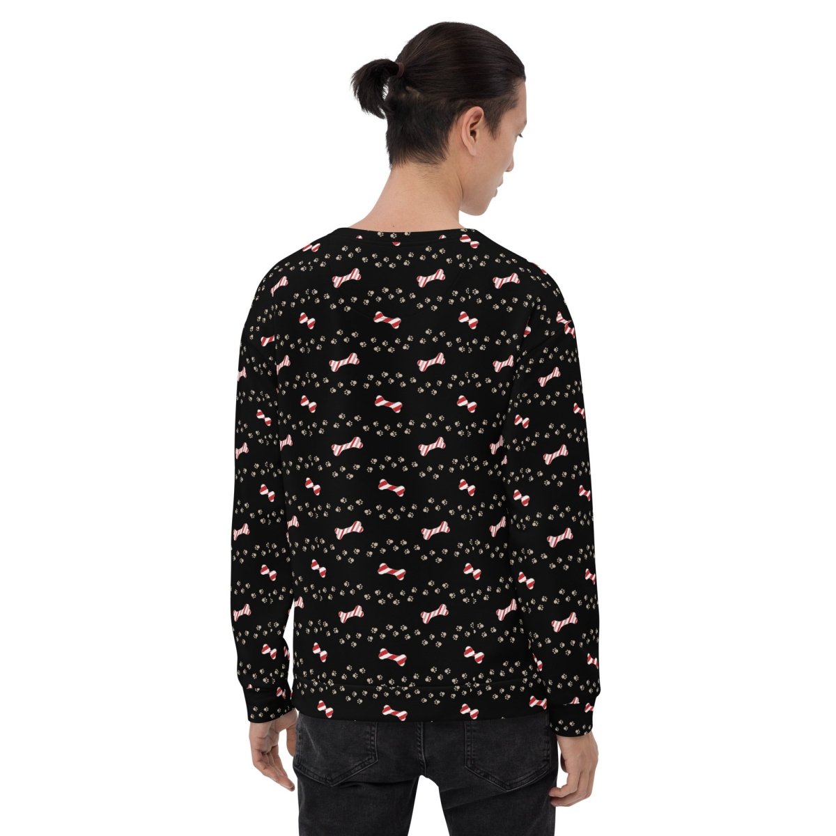 Black Merry Christmas Paw Sweatshirt