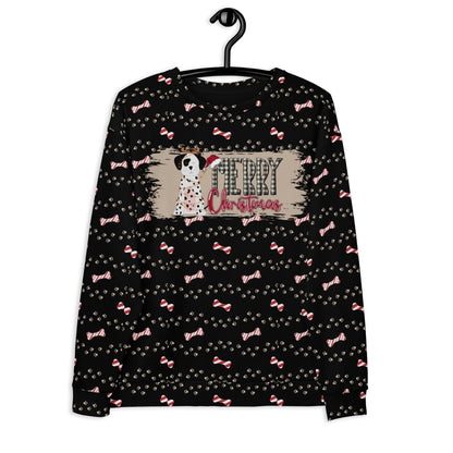 Black Merry Christmas Paw Sweatshirt