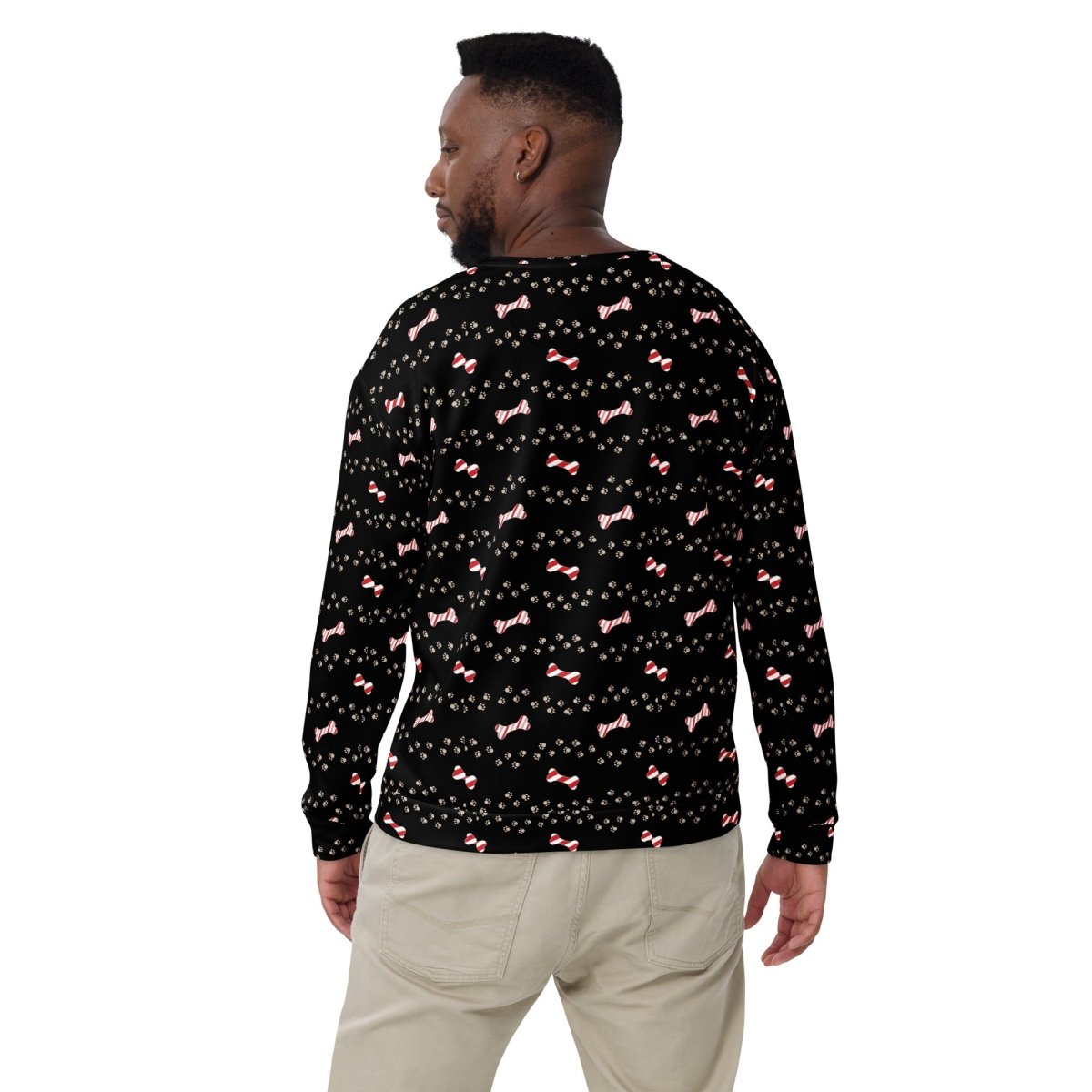 Black Merry Christmas Paw Sweatshirt