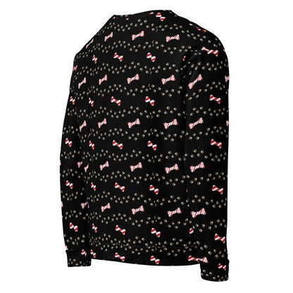Black Merry Christmas Paw Sweatshirt