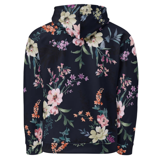 Blue Floral Dog Mom Hoodie