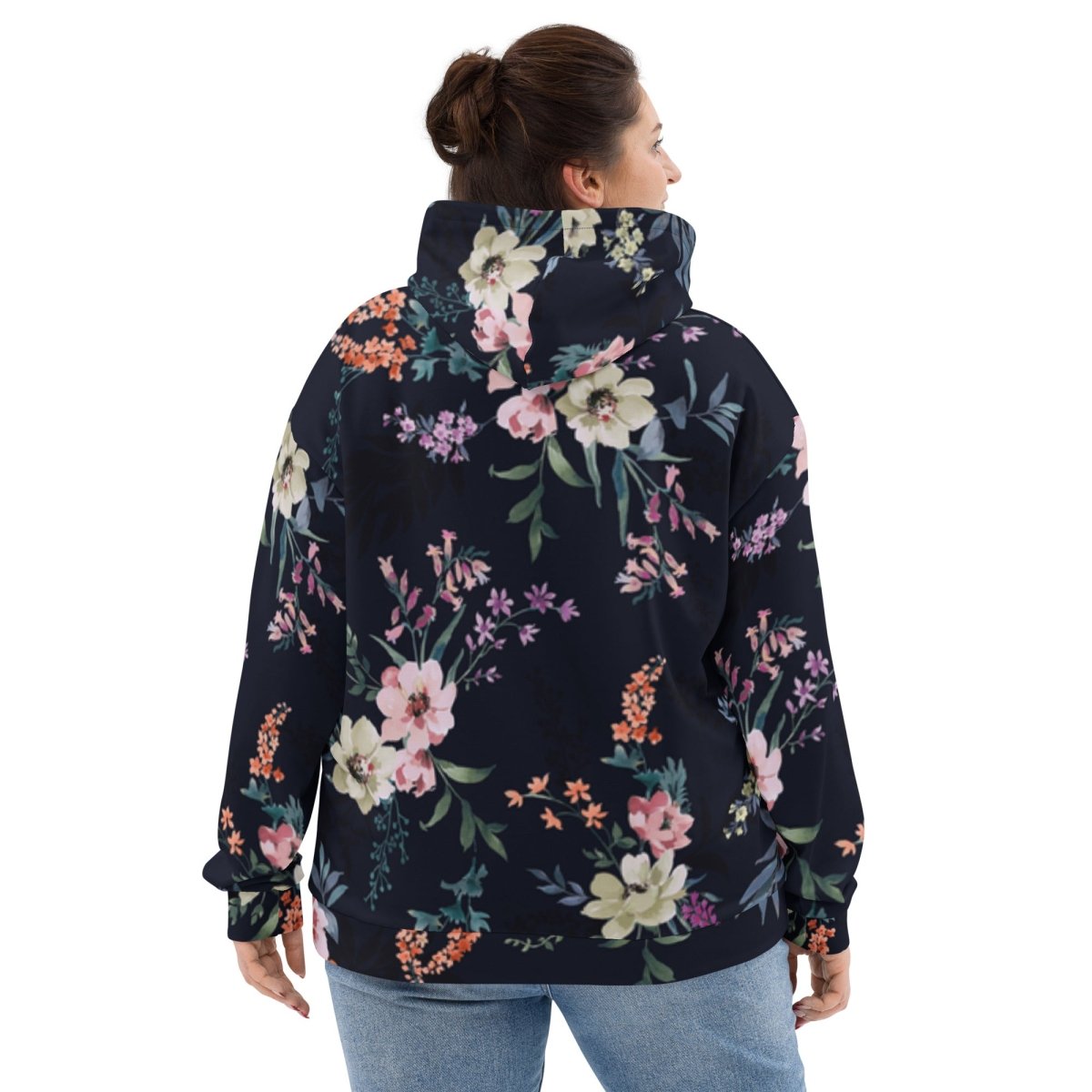 Blue Floral Dog Mom Hoodie