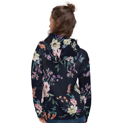 Blue Floral Dog Mom Hoodie