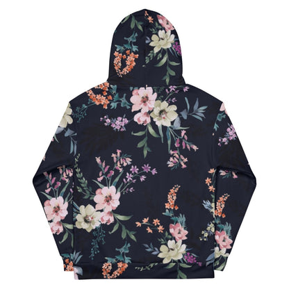 Blue Floral Dog Mom Hoodie
