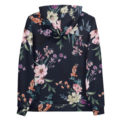 Blue Floral Dog Mom Hoodie