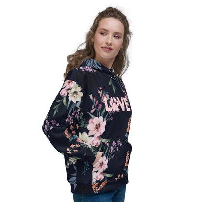 Blue Floral Dog Mom Hoodie