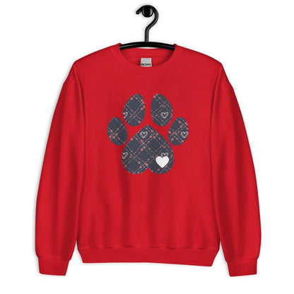 Blue Hearts Dog Paw Sweatshirt