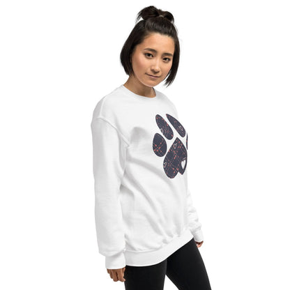 Blue Hearts Dog Paw Sweatshirt