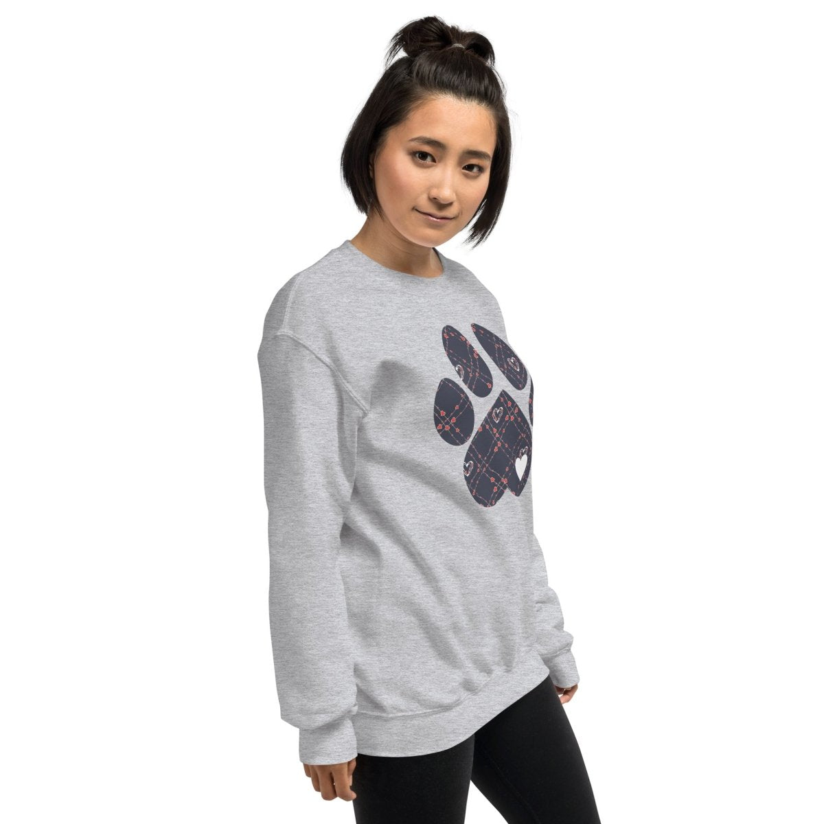 Blue Hearts Dog Paw Sweatshirt