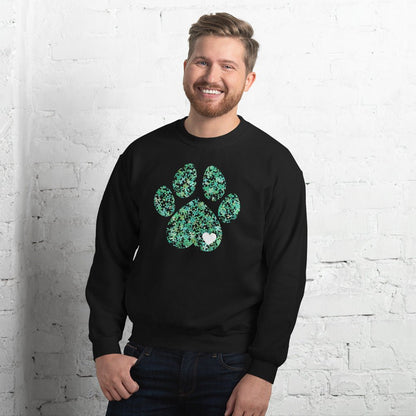 Clover Leaf Dog Paw Sweatshirt