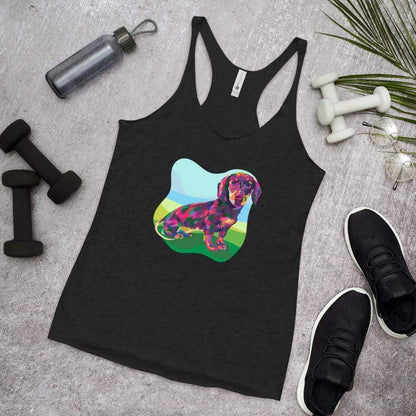 Dachshund Dog Racerback Tank Top