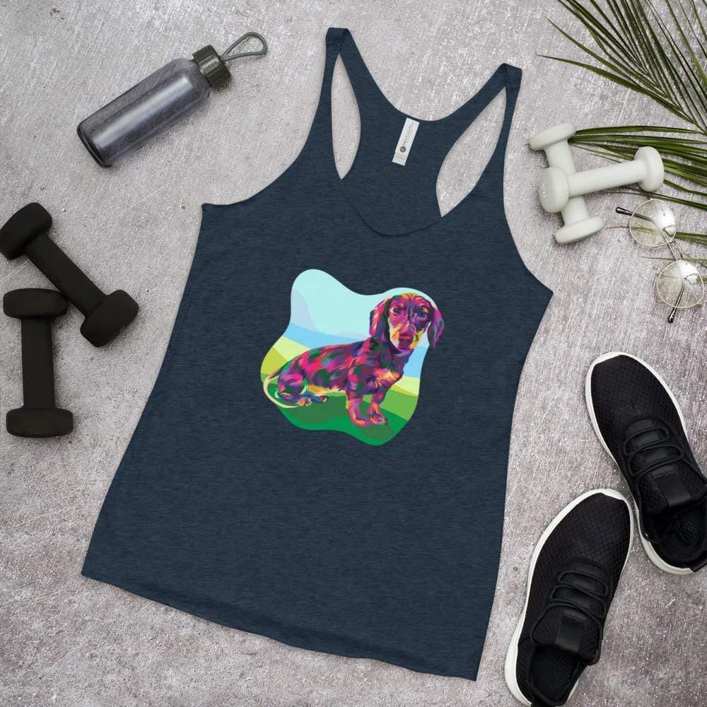 Dachshund Dog Racerback Tank Top