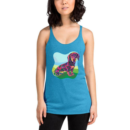 Dachshund Dog Racerback Tank Top