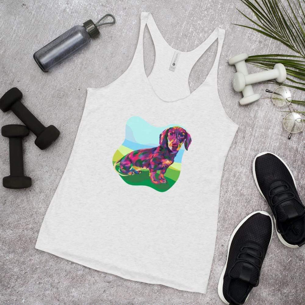 Dachshund Dog Racerback Tank Top
