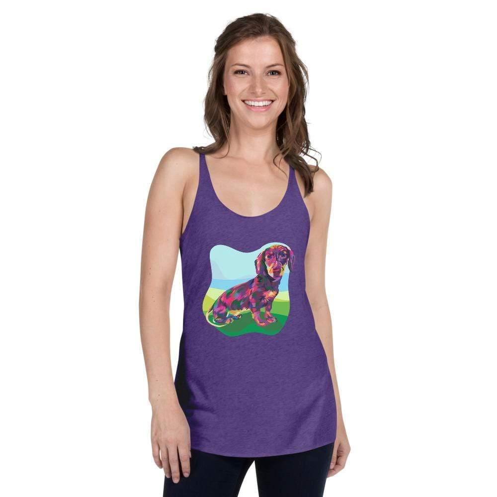 Dachshund Dog Racerback Tank Top