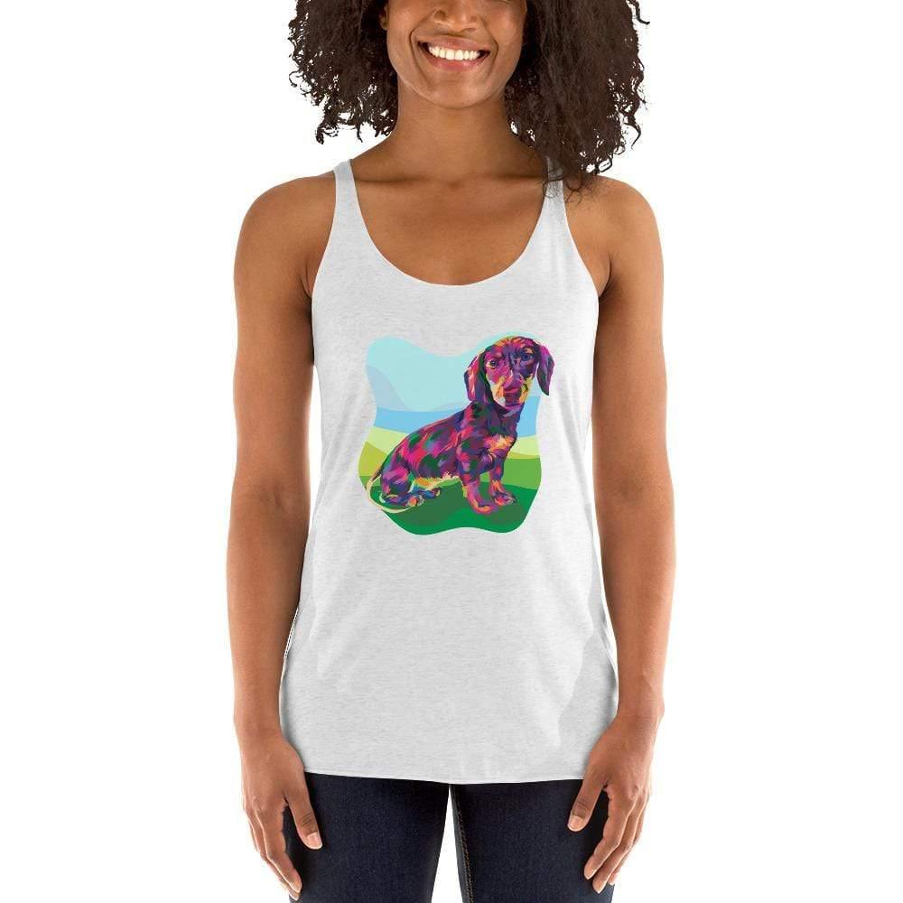 Dachshund Dog Racerback Tank Top