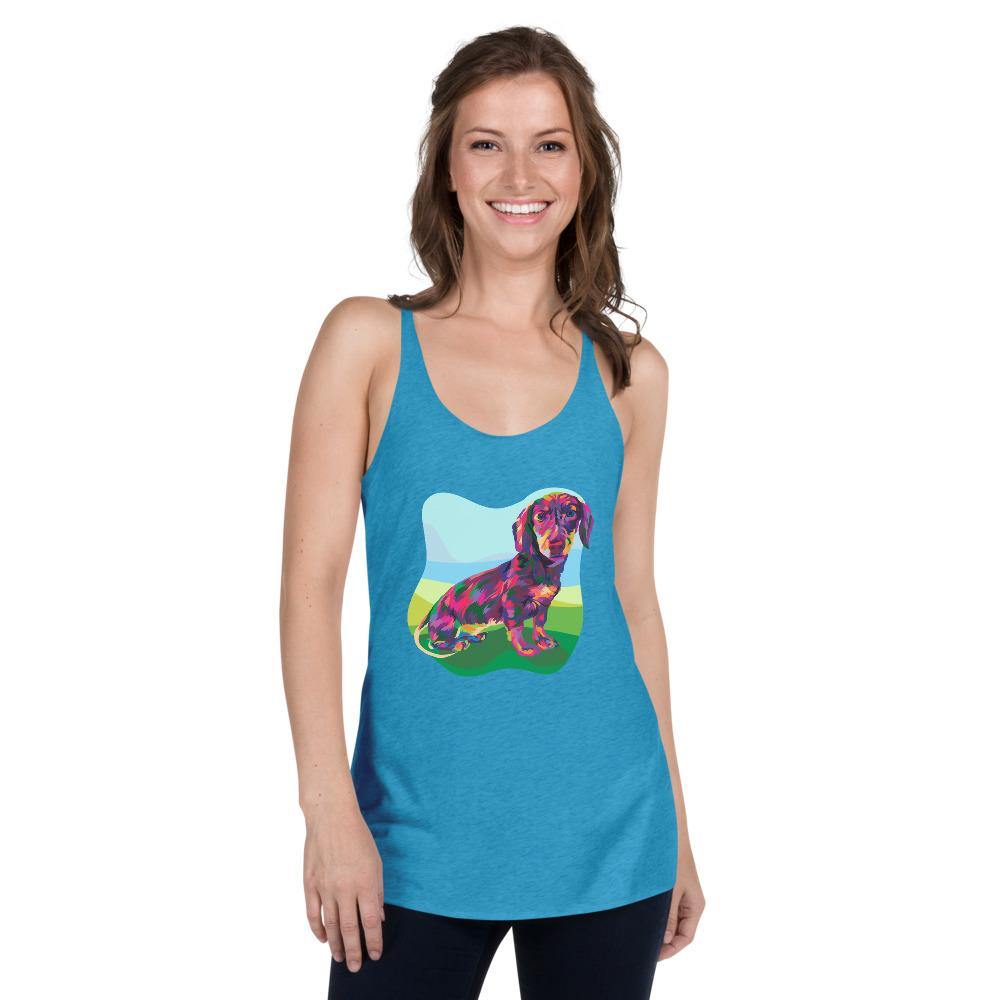 Dachshund Dog Racerback Tank Top