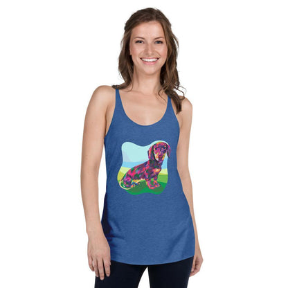 Dachshund Dog Racerback Tank Top