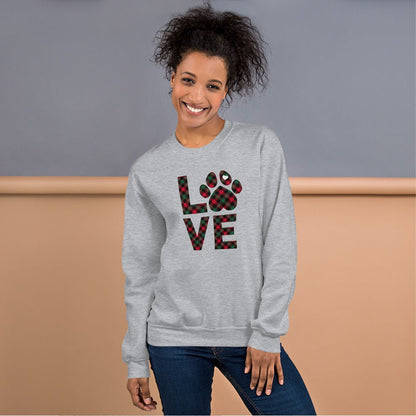 Dog LOVE Christmas Sweatshirt